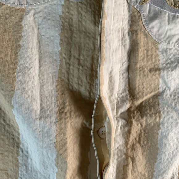 New Puma Kid Super Studios Button Down Shirt Alpine Snow Beige Size S 62951187 - Picture 5 of 10